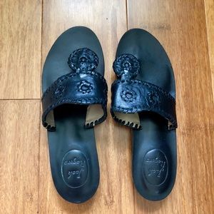 LIKE NEW Black Jack Rogers Capri Sandals Size 7